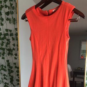 Orange Skater Dress